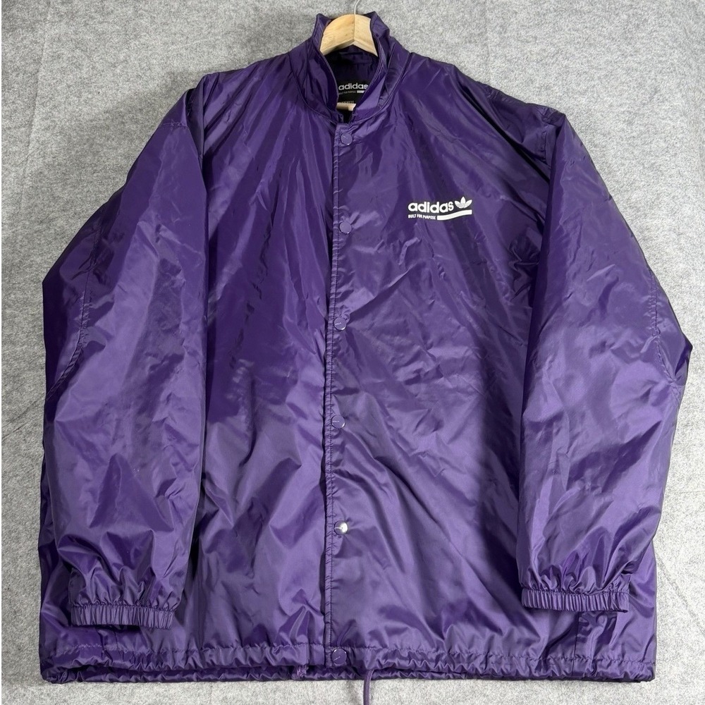 Adidas Originals Built For Purpose Purple Coach Jacket Men XL DH4965 Windbreaker